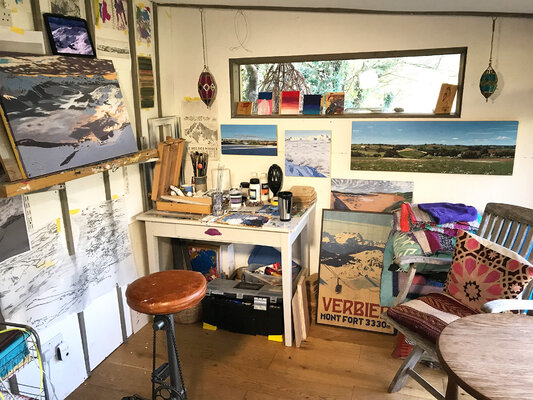 Lucy Dunnett in the Studio