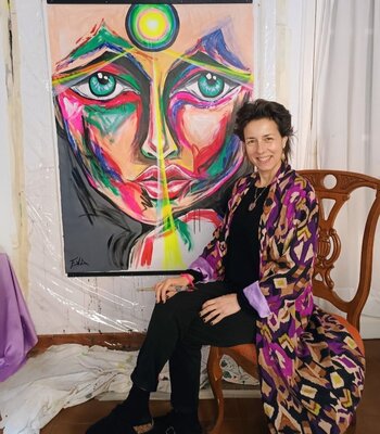 EVA ALVAREZ Álvarez Fernández in the Studio: Obra en estudio