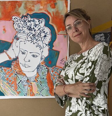 Kristin Weyell in the Studio