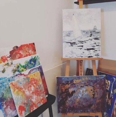 Valeria Morasso in the Studio