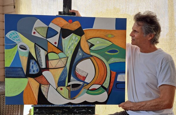 Stephen Lucas in the Studio
