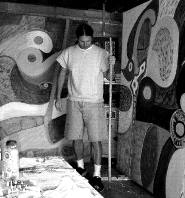 Stephen Lucas in the Studio