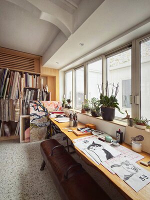 Jie Wang in the Studio: Atelier de Jie WANG à Paris