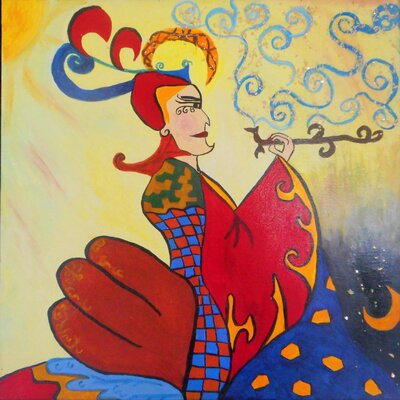 Alexandra Albertsen in the Studio: Ligia , symbol of A Sleepy Spirit Art - se video