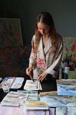 Alexandra Ivanova in the Studio