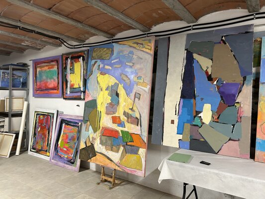 Agustí Viladesau in the Studio: La pintura es aquello que te emociona mientras tratas de encontrar sentido a lo que estás mirando.
