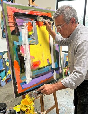 Agustí Viladesau in the Studio