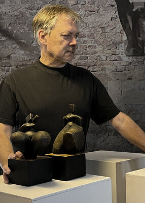 Norbert Kaluza in the Studio: Präsentation im Industriemuseum Freudenthaler Sensenhammer in Leverkusen