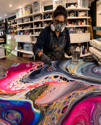 Roma Finlinson in the Studio: Working in my London based studio