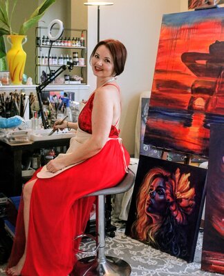 ELENA LE CLAIRE in the Studio: in my art studio