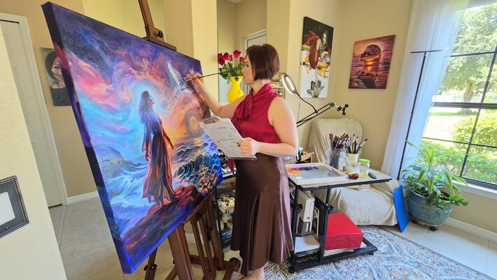 ELENA LE CLAIRE in the Studio: In my studio