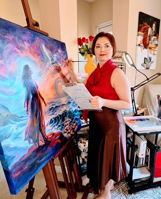 ELENA LE CLAIRE in the Studio: in my art studio