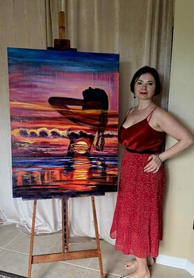 ELENA LE CLAIRE in the Studio