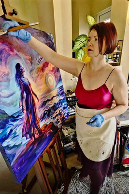 ELENA LE CLAIRE in the Studio