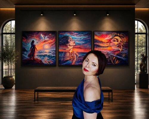 ELENA LE CLAIRE in the Studio