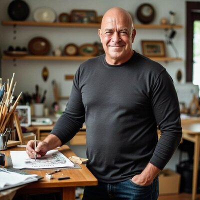 Gerardus Cornielje Baron von Sachsen im Studio