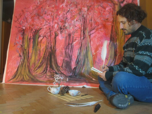 Teo Sirio Sica in the Studio