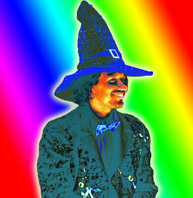 Teo Sirio Sica in the Studio: 🌈Sometimes I like to be a smiling Spark under a cloak and hat of stars.