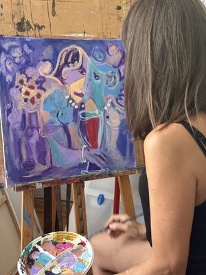 Ksenija Puškarić in the Studio