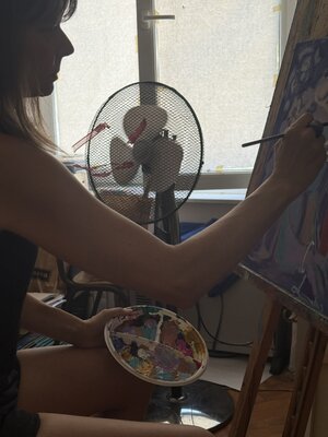 Ksenija Puškarić in the Studio