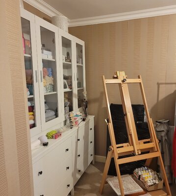 Frederica Henrieta Lecornu in the Studio: And this little studio in my little house in Bristol now