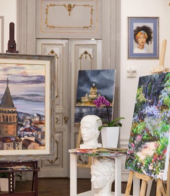 Nazila Farzullayeva in the Studio