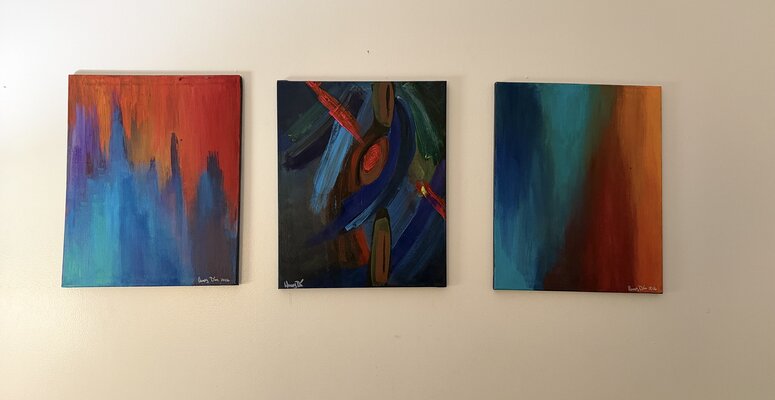 Henry Diaz im Studio: Triptych