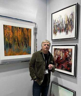 Richard Dubure in the Studio