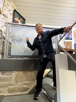 Richard Dubure in the Studio: Galerie du vieux pont - Treignac Corrèze
