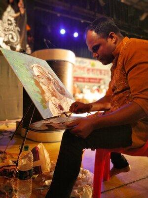 Ajoy Dey in the Studio