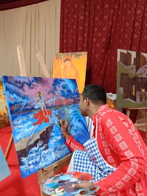 Ajoy Dey in the Studio