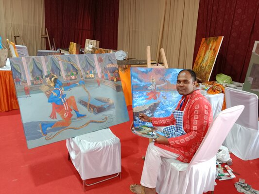 Ajoy Dey in the Studio