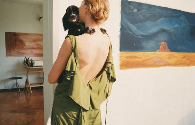 Marie Eve Melnyk in the Studio