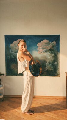 Marie Eve Melnyk in the Studio