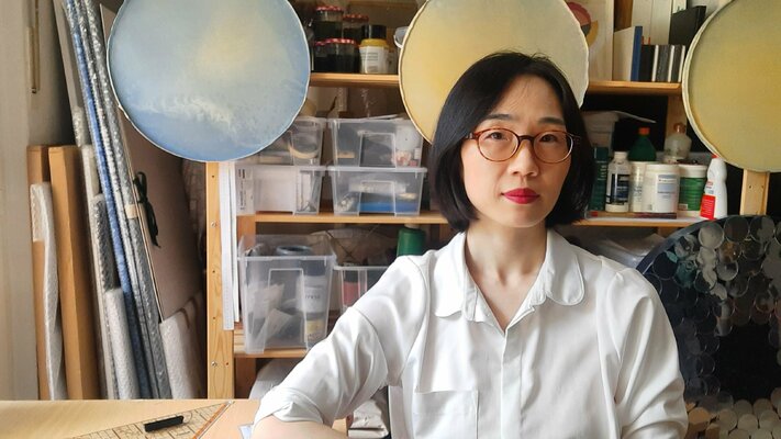Soo Youn Kim in the Studio
