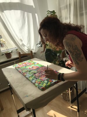 Aylin Schickel in the Studio