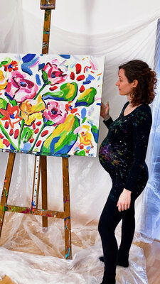Aylin Schickel in the Studio