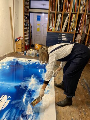 Susanne Pohlmann in the Studio
