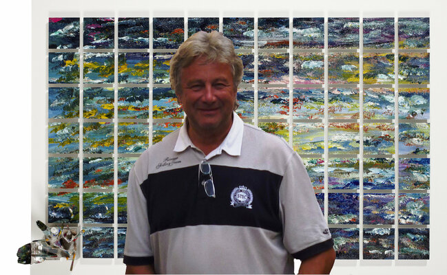 Rudi Art Peters in the Studio: Foto gemacht bei einer Ausstellung in meiner Heimatstadt Köln.