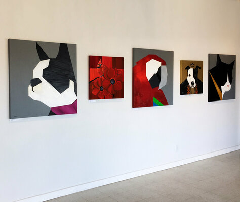 Ilaamen Pelshaw in the Studio: Solo exhibition at Connect Gallery, Omaha NE. USA