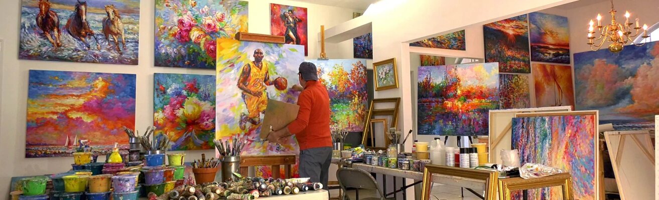 Leon Devenice in the Studio