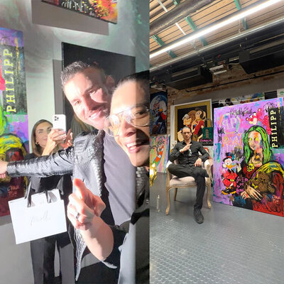 Carlos Pun in the Studio: Kawai Art Exhibition with Philipp Plein and Carlos Pun - Warsaw Poland