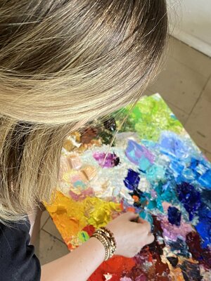 Liubov Kuptsova im Studio
