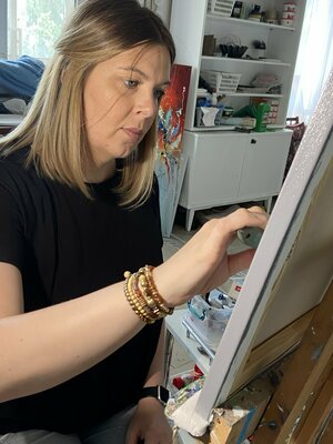 Liubov Kuptsova im Studio