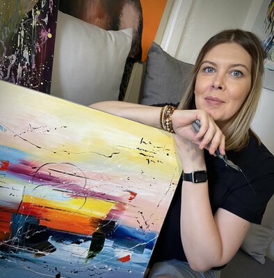 Liubov Kuptsova im Studio