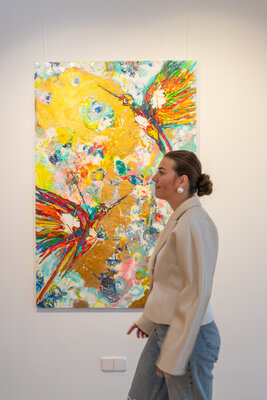 Lina Redford in the Studio: Solo exhibition Abundance in Baes Gallery, Mallorca