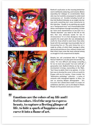 Lina Redford in the Studio: M.i.a Magazine Vol.15. Denver, Colorado