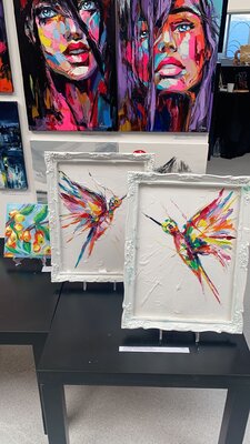 Lina Redford in the Studio: Kunstverkaufsmesse Art Fair in Coburg, Germany