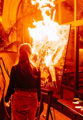 Lina Redford in the Studio: Solo Show “AMOR OR?..”, Puro Gran Hotel, Mallorca