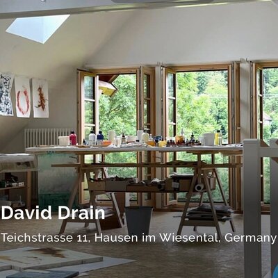 David Drain in the Studio